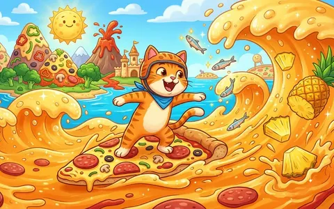 Pizza Surf Cat! game cover